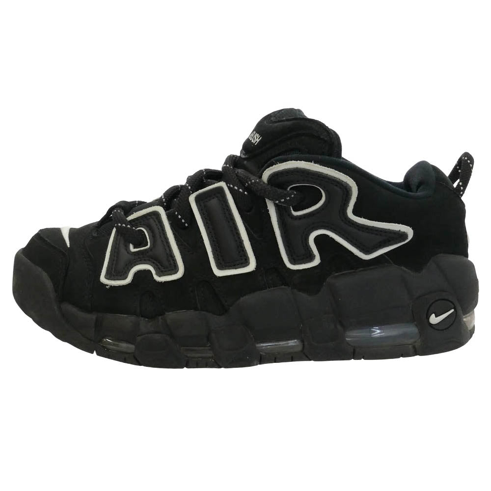 NIKE ナイキ AMBUSH アンブッシュ 23AW FB1299-001 × AMBUSH Air More Uptempo Low Black and White アンブッシュ エアモアアップテンポ ロー ブラック アンド ホワイト ローカット スニーカー ブラック系 ホワイト系 27cm【中古】