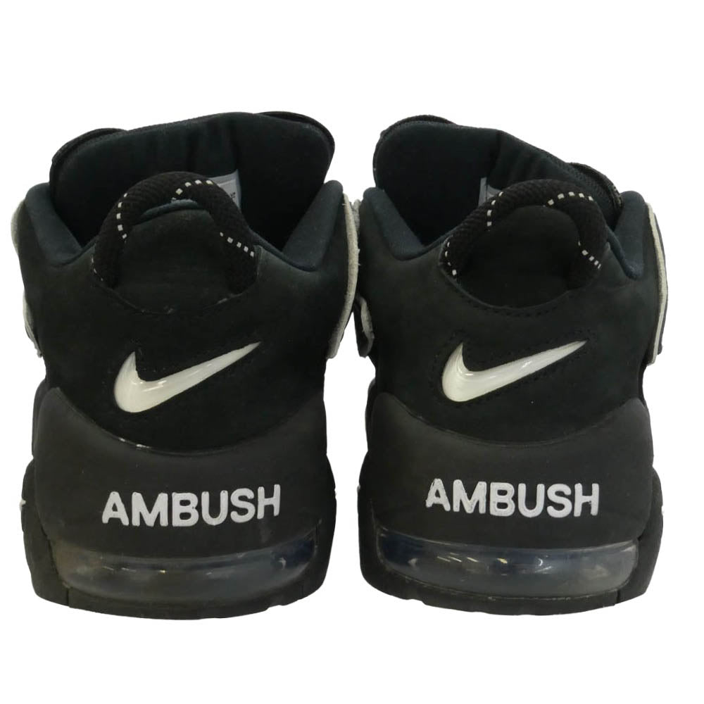 NIKE ナイキ AMBUSH アンブッシュ 23AW FB1299-001 × AMBUSH Air More Uptempo Low Black and White アンブッシュ エアモアアップテンポ ロー ブラック アンド ホワイト ローカット スニーカー ブラック系 ホワイト系 27cm【中古】