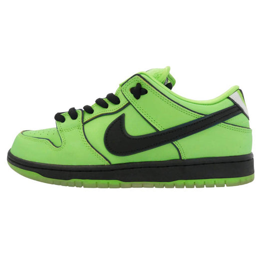 NIKE ナイキ FZ8319-300 × The Powerpuff Girls SB Dunk Low Pro QS Buttercup パワーパフガールズ SB ダンク ロー プロ QS バターカップ ローカット スニーカー ライトグリーン系 ブラック系 27.0cm【中古】