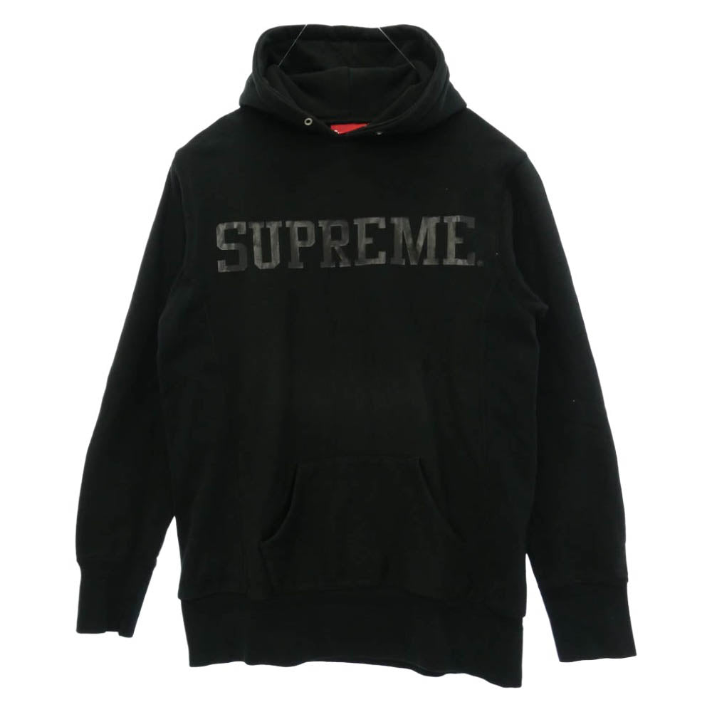 Supreme シュプリーム 00s カナダ製 初期 紙タグ カレッジロゴ スウェット パーカー ブラック系 M【中古】