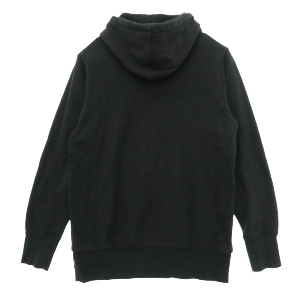 Supreme シュプリーム 00s カナダ製 初期 紙タグ カレッジロゴ スウェット パーカー ブラック系 M【中古】