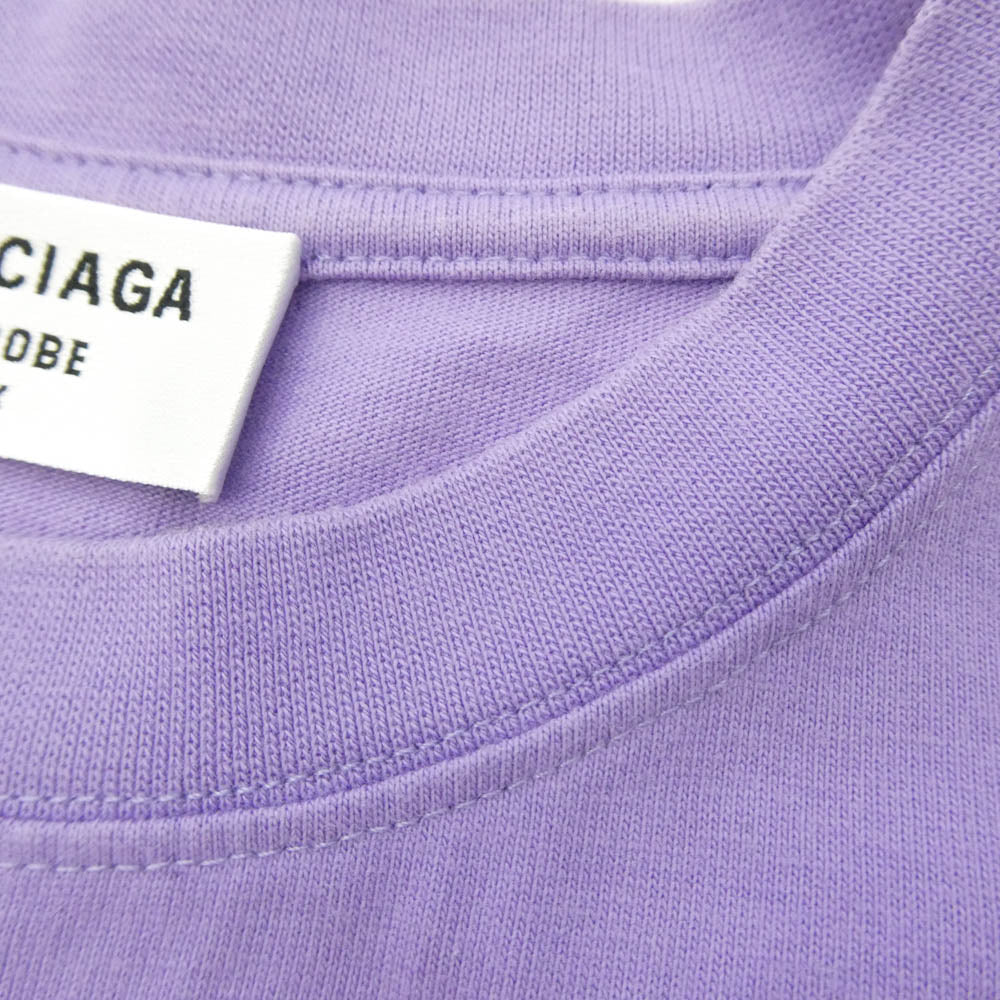 BALENCIAGA バレンシアガ 641655 TKVJI POLITICAL CAMPAIGN ポリティカルキャンペーン Tシャツ 半袖カットソー パープル系 XS【中古】
