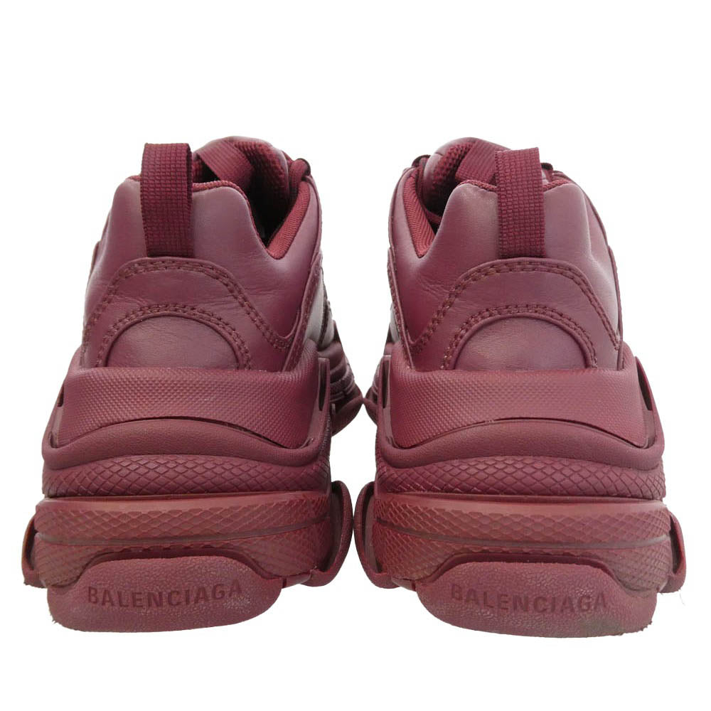 BALENCIAGA バレンシアガ 524039 W2FA5 TripleS バーガンディ ワインレッド系 24.5cm【中古】