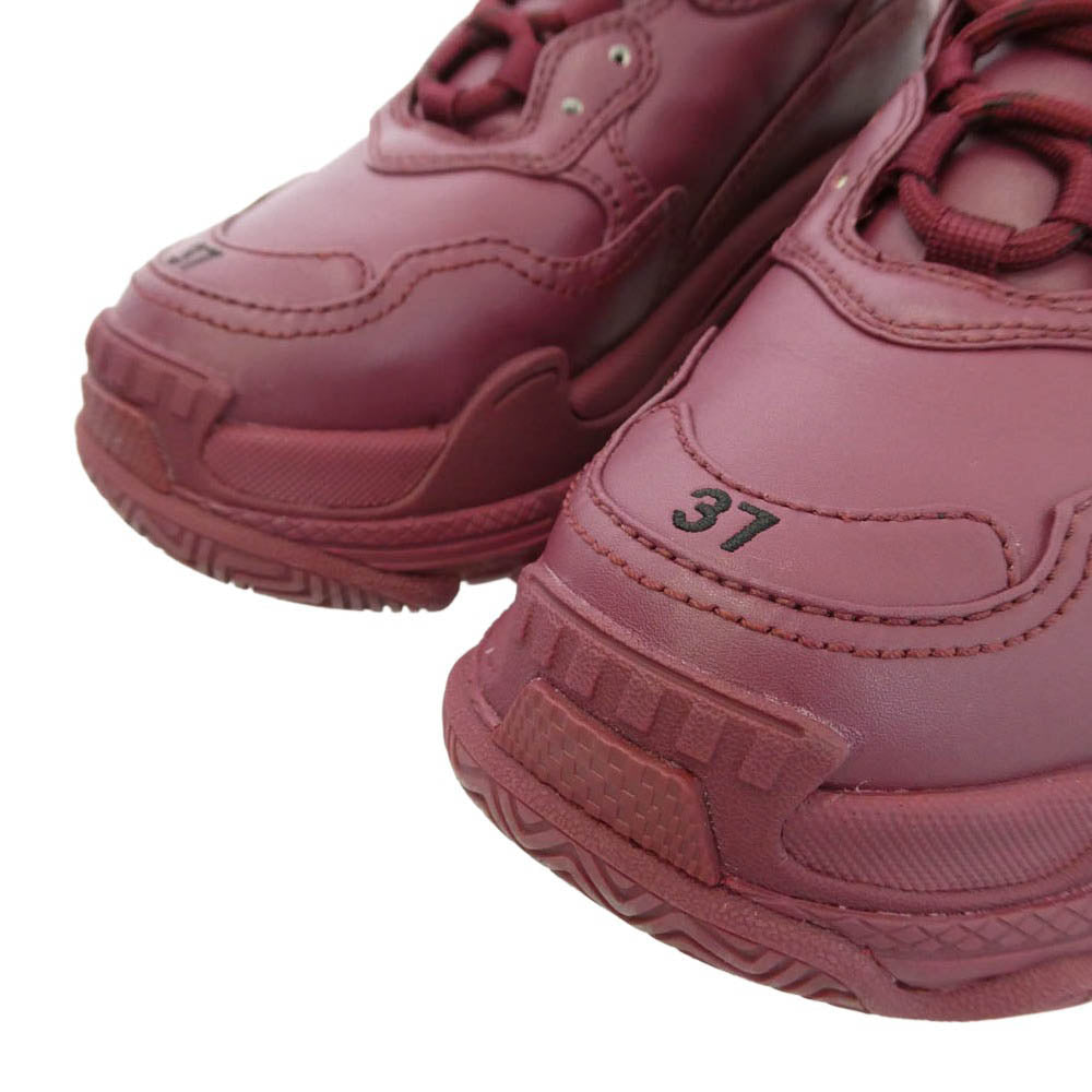 BALENCIAGA バレンシアガ 524039 W2FA5 TripleS バーガンディ ワインレッド系 24.5cm【中古】