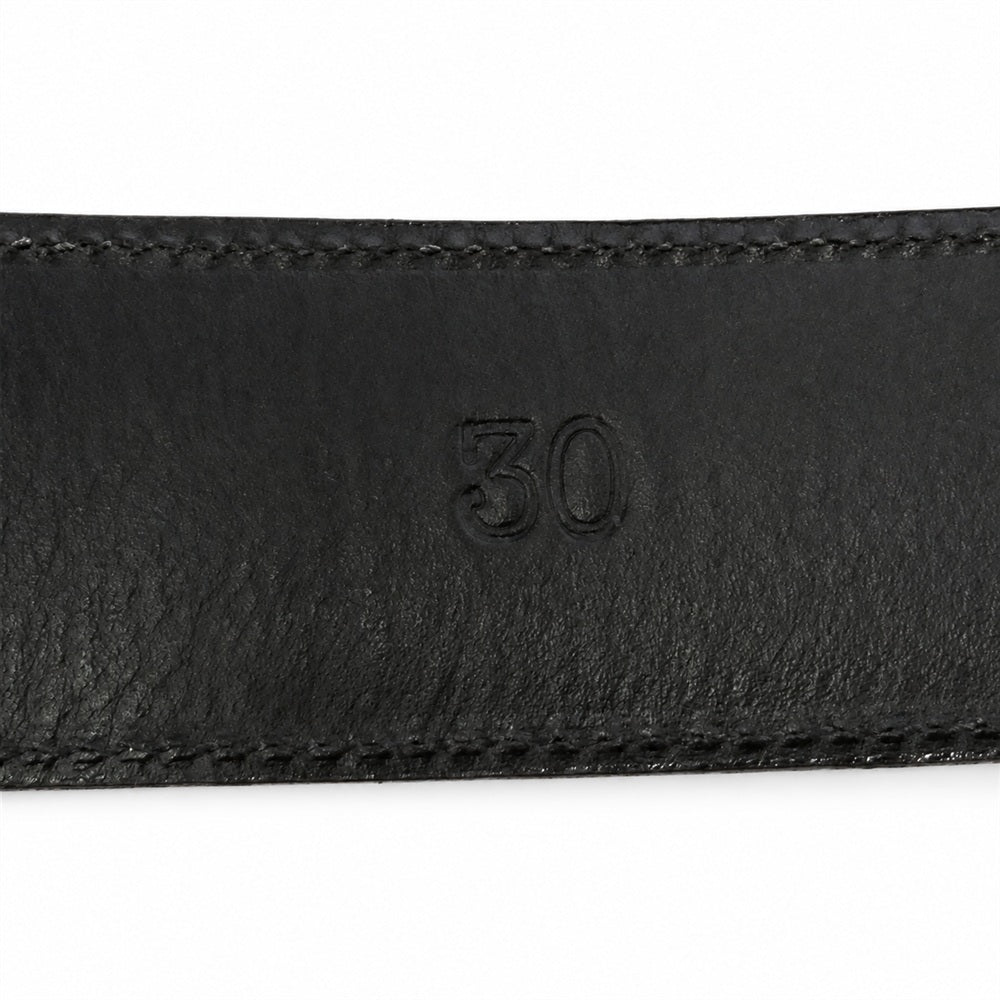 CHROME HEARTS クロムハーツ（原本無） 30サイズ 1.5 STRAP 1.5inch レザー ベルト ブラック ブラック系 30【中古】