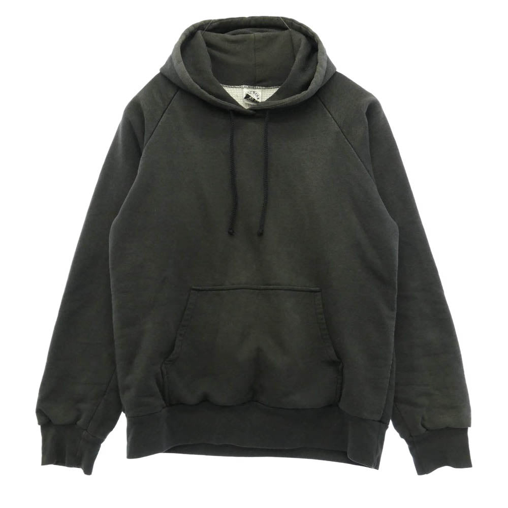 CHROME HEARTS クロムハーツ（原本無） OLD オールド 裏地サーマル 袖フローラル バックホースシュー FUCK YOU ファックユー フーディー パーカー ブラック系【中古】