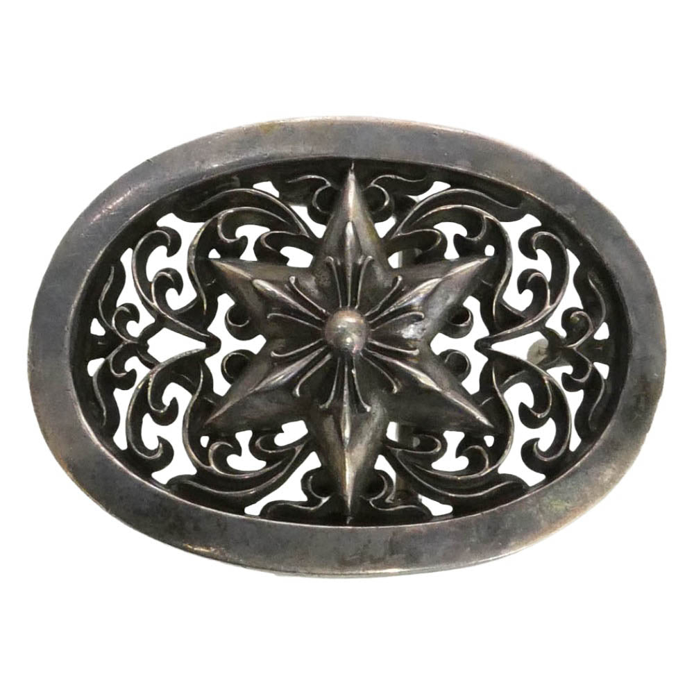 CHROME HEARTS クロムハーツ（原本無） BUCKL OVAL STAR1.5 クラシックオーバルスター バックル シルバー系【中古】