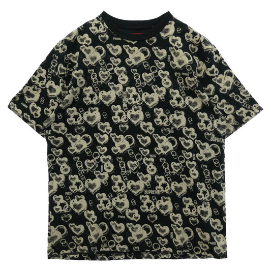 Supreme シュプリーム 21SS Jacquard Bubble Hearts Top バブル ハート 半袖 Tシャツ ブラック系 M【新古品】【未使用】【中古】