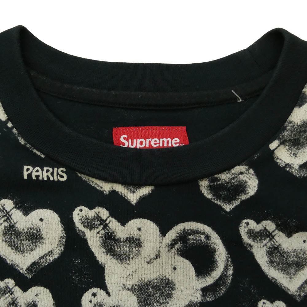Supreme シュプリーム 21SS Jacquard Bubble Hearts Top バブル ハート 半袖 Tシャツ ブラック系 M【新古品】【未使用】【中古】