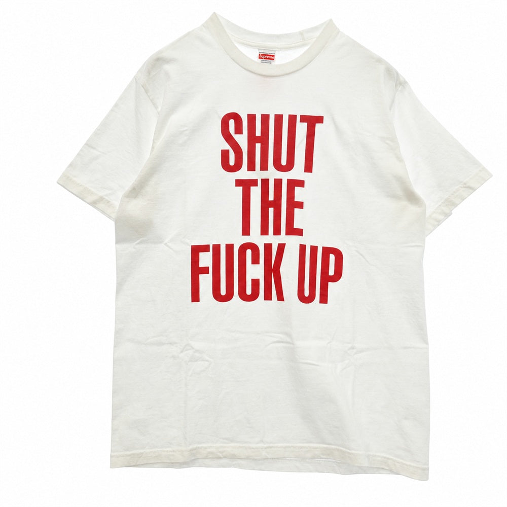 Supreme シュプリーム NUMBER(N)INE ナンバーナイン 25AW × Number (N)ine ナンバーナイン Shut Up Tee プリント 半袖 Tシャツ ホワイト系 M【美品】【中古】
