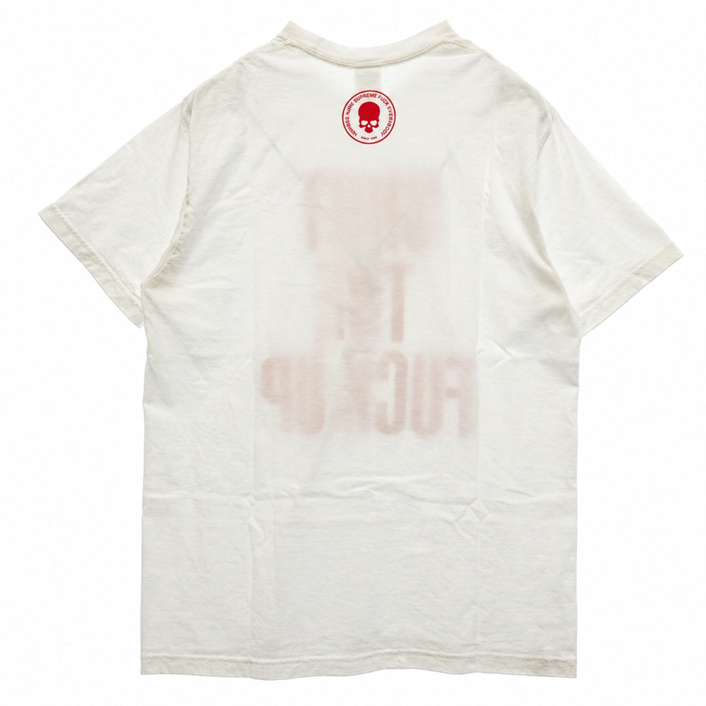 Supreme シュプリーム NUMBER(N)INE ナンバーナイン 25AW × Number (N)ine ナンバーナイン Shut Up Tee プリント 半袖 Tシャツ ホワイト系 M【美品】【中古】