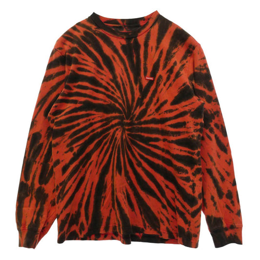 Supreme シュプリーム 26SS Small Box L/S Tee Tie Dye スモールボックスロゴ タイダイ 長袖 Tシャツ レッド系 S【美品】【中古】