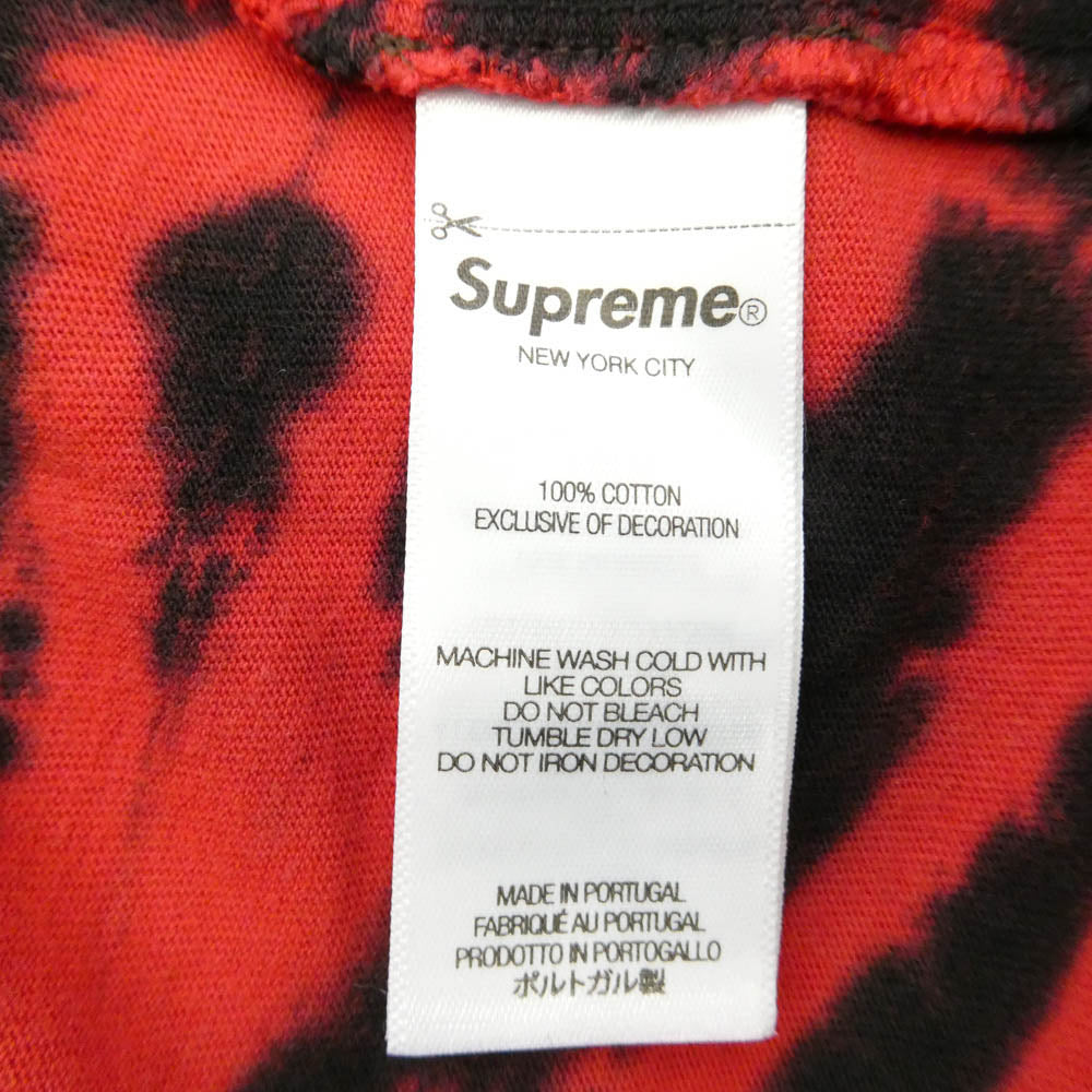 Supreme シュプリーム 26SS Small Box L/S Tee Tie Dye スモールボックスロゴ タイダイ 長袖 Tシャツ レッド系 S【美品】【中古】