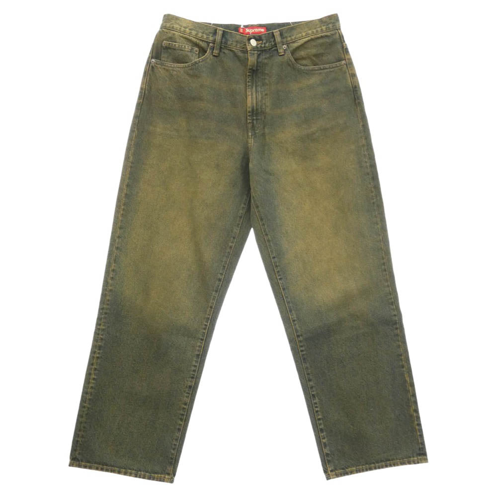 Supreme シュプリーム 26AW Baggy Jean Dirty Indigo バギー ジーンズ 加工 デニム パンツ ブラウン系 インディゴブルー系 32【新古品】【未使用】【中古】