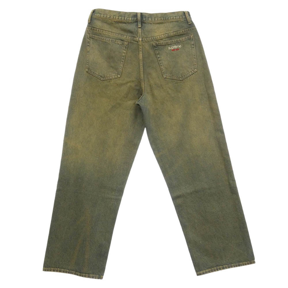 Supreme シュプリーム 26AW Baggy Jean Dirty Indigo バギー ジーンズ 加工 デニム パンツ ブラウン系 インディゴブルー系 32【新古品】【未使用】【中古】