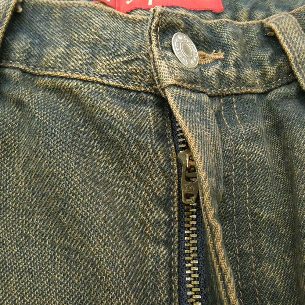 Supreme シュプリーム 26AW Baggy Jean Dirty Indigo バギー ジーンズ 加工 デニム パンツ ブラウン系 インディゴブルー系 32【新古品】【未使用】【中古】