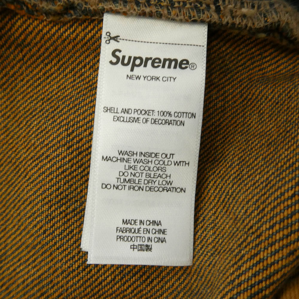 Supreme シュプリーム 26AW Baggy Jean Dirty Indigo バギー ジーンズ 加工 デニム パンツ ブラウン系 インディゴブルー系 32【新古品】【未使用】【中古】