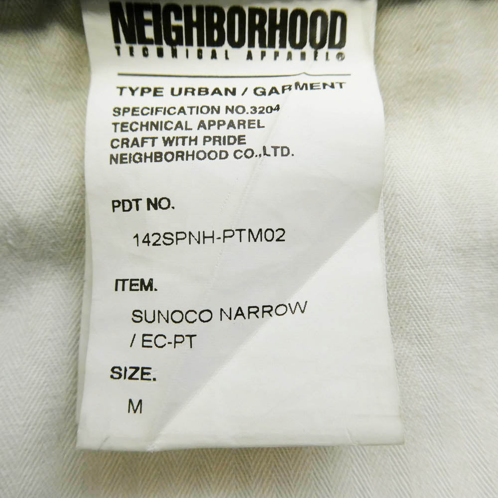 NEIGHBORHOOD ネイバーフッド 14AW 142SPNH-PTM02 SUVOCO NARROW EC-PT スバコ ナロー コットン パンツ グレー系 M【中古】