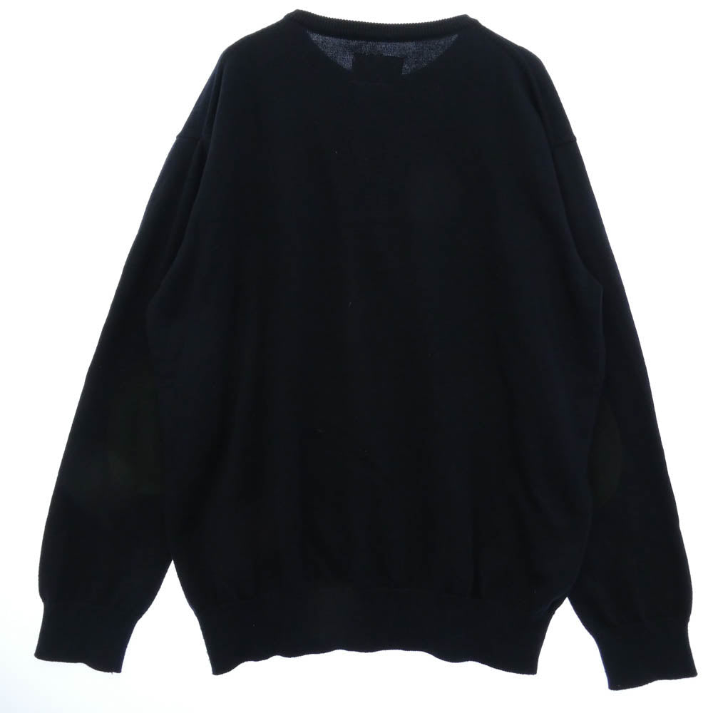 THE NORTH FACE ノースフェイス NT6900N PURPLE LABEL Pack Field Sweater COOLMAX パープルレーベル パック フィールド セーター クルーネックニット クールマックス ダークネイビー系 L【中古】