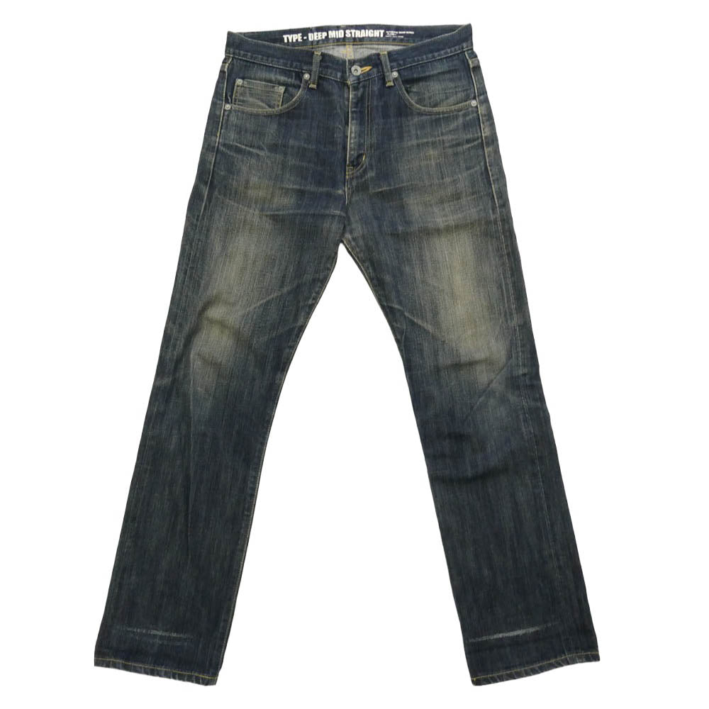 NEIGHBORHOOD ネイバーフッド 09SS 091DCNH-PTM05 RIGID 14OZ PT DEEP MID STRAIGHT ディープ ミッド ストレート 14オンス デニム パンツ インディゴブルー系 M【中古】