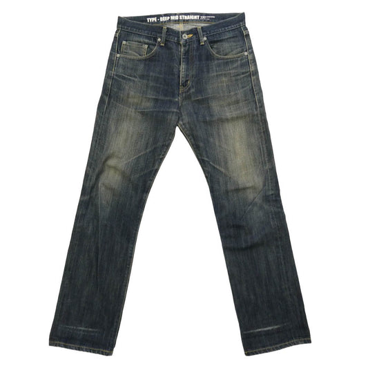 NEIGHBORHOOD ネイバーフッド 09SS 091DCNH-PTM05 RIGID 14OZ PT DEEP MID STRAIGHT ディープ ミッド ストレート 14オンス デニム パンツ インディゴブルー系 M【中古】