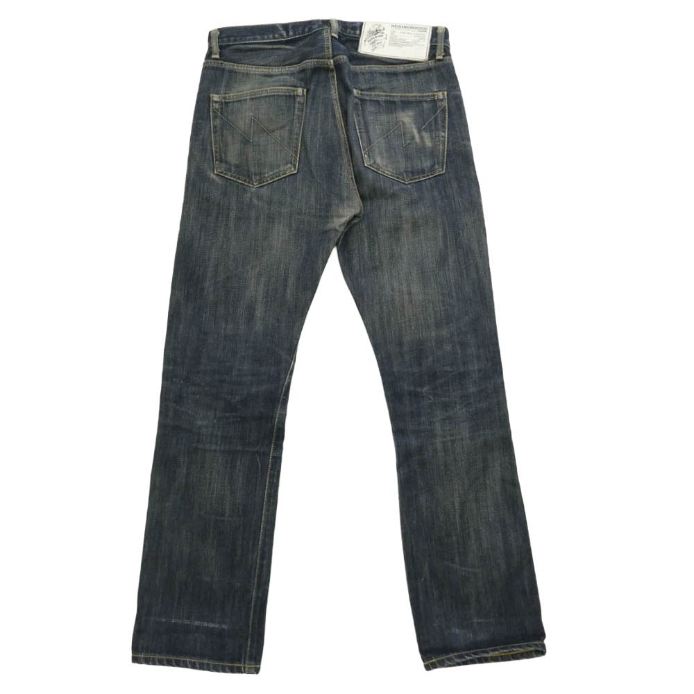 NEIGHBORHOOD ネイバーフッド 09SS 091DCNH-PTM05 RIGID 14OZ PT DEEP MID STRAIGHT ディープ ミッド ストレート 14オンス デニム パンツ インディゴブルー系 M【中古】