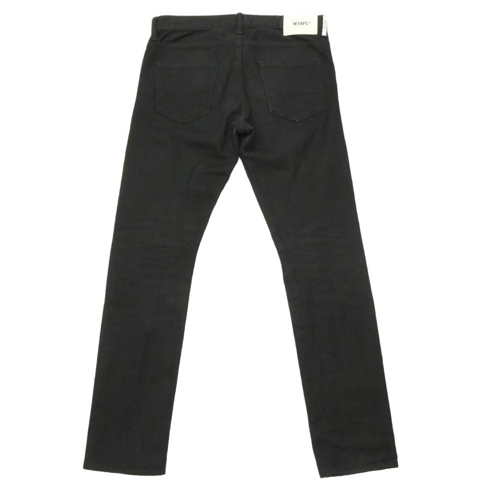 WTAPS ダブルタップス 21AW 212BRDT-PTM04 BLUES SKINNY TROUSERS COTTON DENIM BLACK スキニー トラウザー コットン デニム パンツ ブラック系 03【中古】