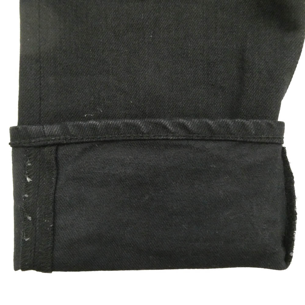 WTAPS ダブルタップス 21AW 212BRDT-PTM04 BLUES SKINNY TROUSERS COTTON DENIM BLACK スキニー トラウザー コットン デニム パンツ ブラック系 03【中古】