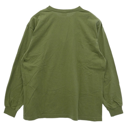 WTAPS ダブルタップス 22SS 221ATDT-LTM02S MOON & STAR LS COTTON ムーン アンド スター 長袖 Tシャツ カットソー カーキ系 X02【中古】