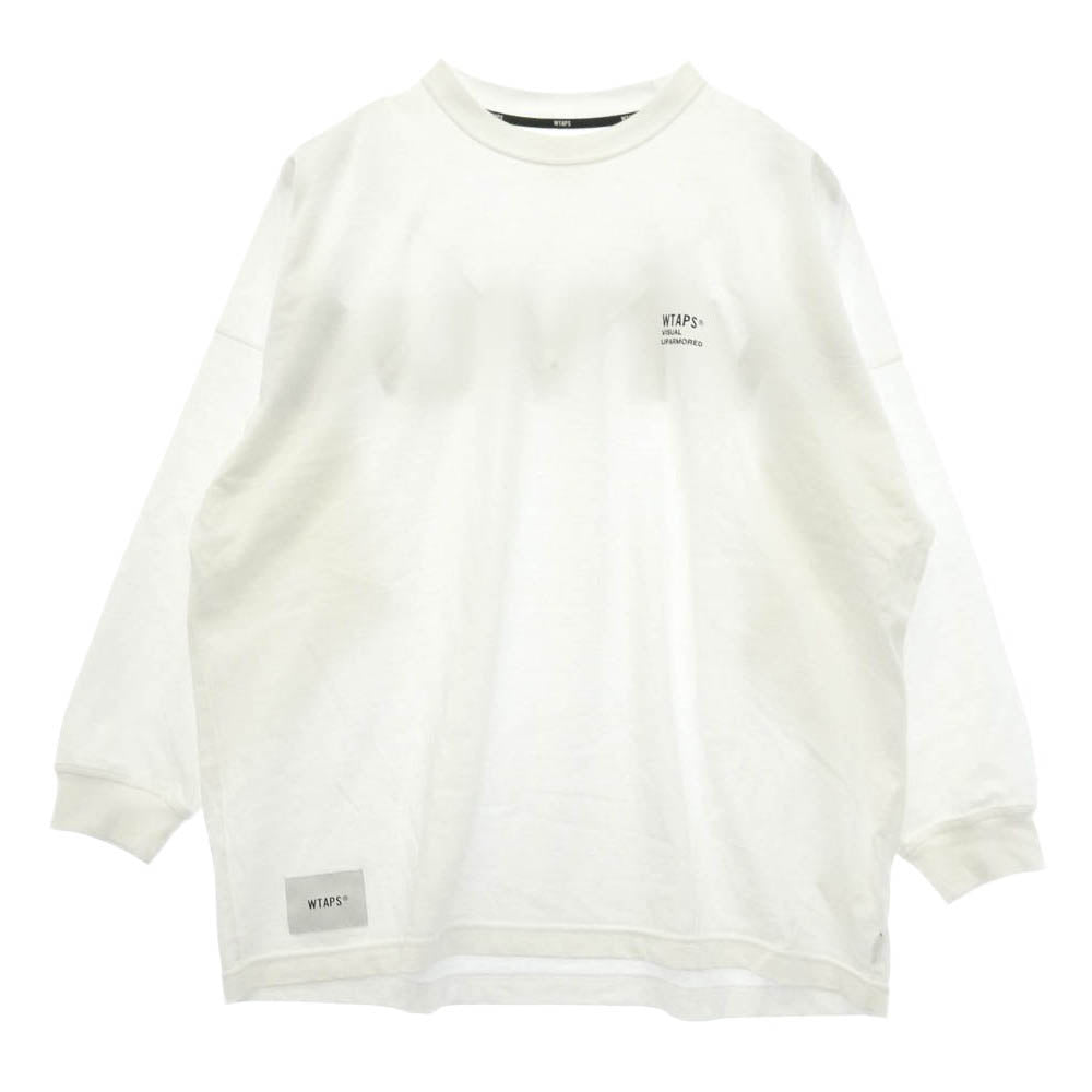WTAPS ダブルタップス 24SS 241ATDT-CSM20 OBJ 05 LS Cotton Fortless White コットン フォートレス ロゴプリント 長袖 Tシャツ カットソー ホワイト 03 ホワイト系 X03【中古】