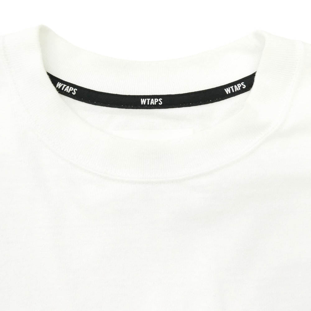WTAPS ダブルタップス 24SS 241ATDT-CSM20 OBJ 05 LS Cotton Fortless White コットン フォートレス ロゴプリント 長袖 Tシャツ カットソー ホワイト 03 ホワイト系 X03【中古】