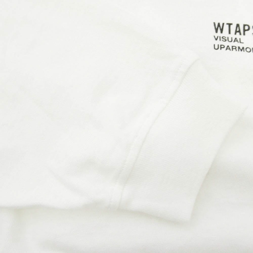 WTAPS ダブルタップス 24SS 241ATDT-CSM20 OBJ 05 LS Cotton Fortless White コットン フォートレス ロゴプリント 長袖 Tシャツ カットソー ホワイト 03 ホワイト系 X03【中古】