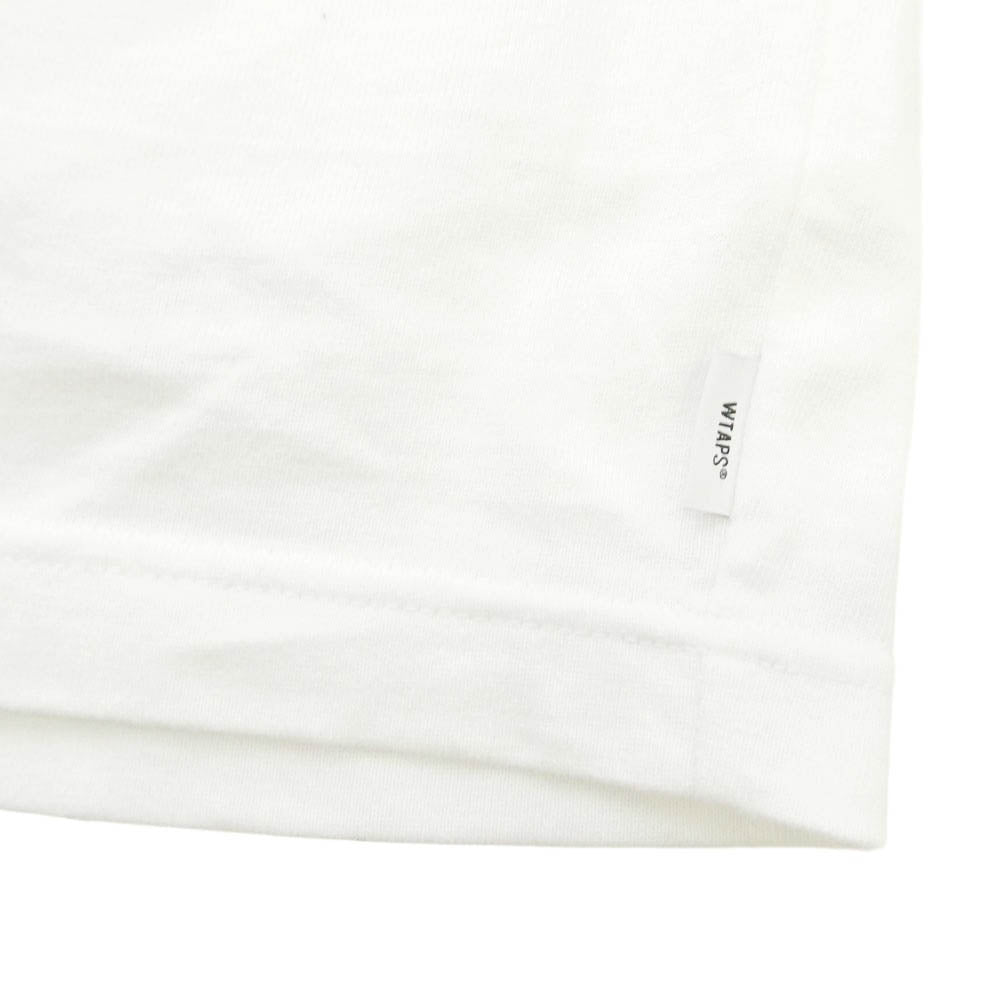 WTAPS ダブルタップス 24SS 241ATDT-CSM20 OBJ 05 LS Cotton Fortless White コットン フォートレス ロゴプリント 長袖 Tシャツ カットソー ホワイト 03 ホワイト系 X03【中古】