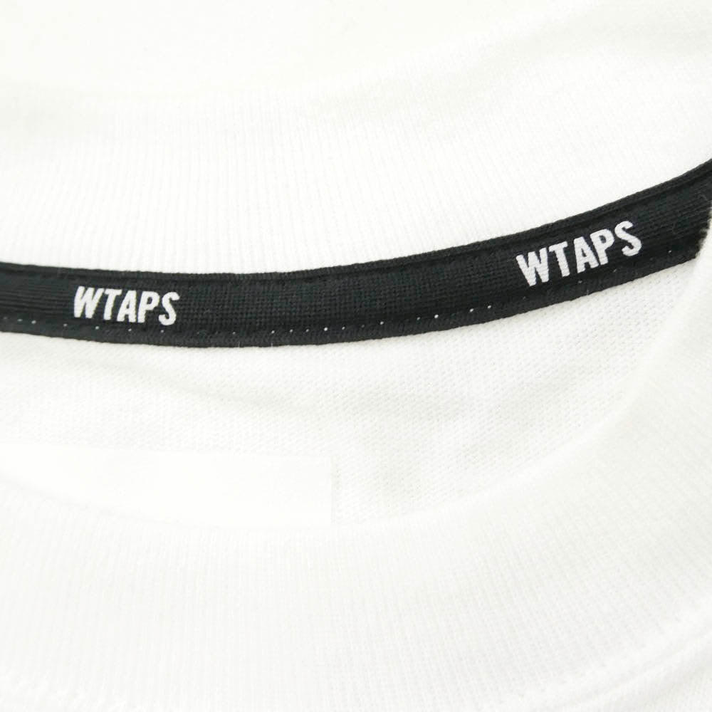WTAPS ダブルタップス 24SS 241ATDT-CSM20 OBJ 05 LS Cotton Fortless White コットン フォートレス ロゴプリント 長袖 Tシャツ カットソー ホワイト 03 ホワイト系 X03【中古】