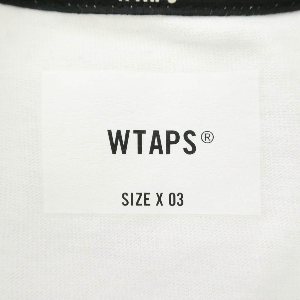 WTAPS ダブルタップス 24SS 241ATDT-CSM20 OBJ 05 LS Cotton Fortless White コットン フォートレス ロゴプリント 長袖 Tシャツ カットソー ホワイト 03 ホワイト系 X03【中古】