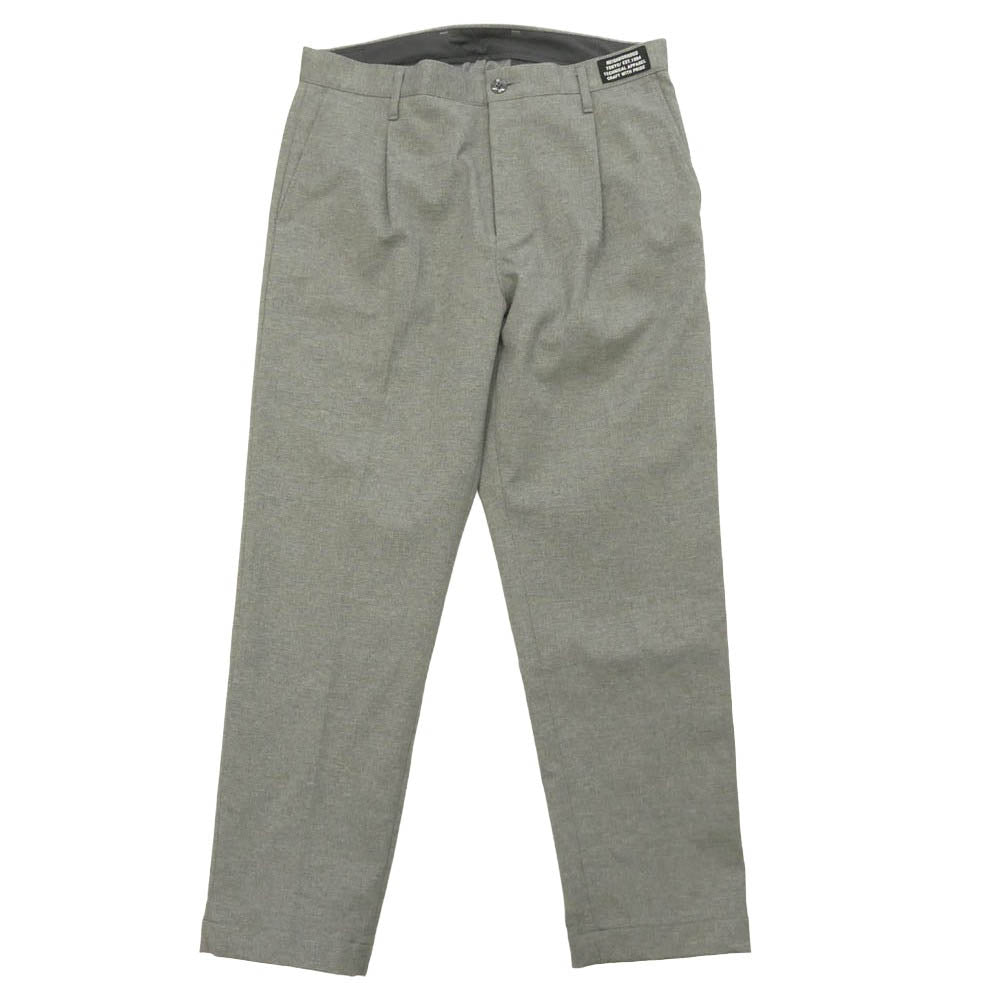 NEIGHBORHOOD ネイバーフッド 22AW 222AQNH-PTM01 ANKLE PANTS アンクル タック パンツ テーパード パンツ グレー系 L【中古】