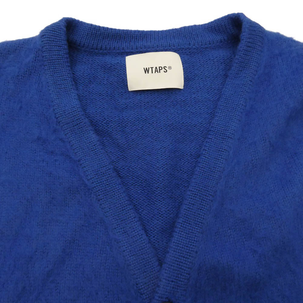 WTAPS ダブルタップス 24AW 242MADT-KNM02 PALMER SWEATER ACRYLIC パーマー アクリル ニット カーディガン ブルー 04 ブルー系 X04【中古】