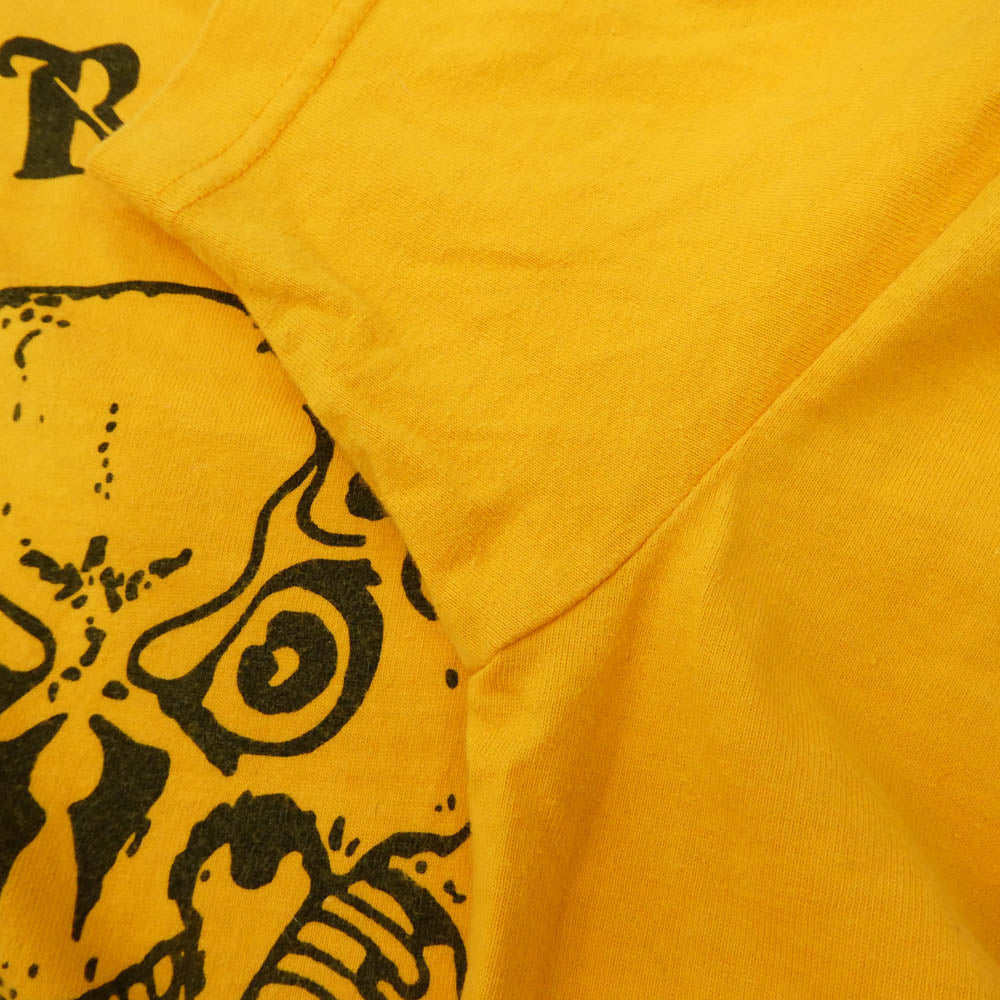 GABOR ガボール ガボラトリー トリプルスカル フロント バック プリント Tシャツ 半袖カットソー イエロー系 LL【中古】