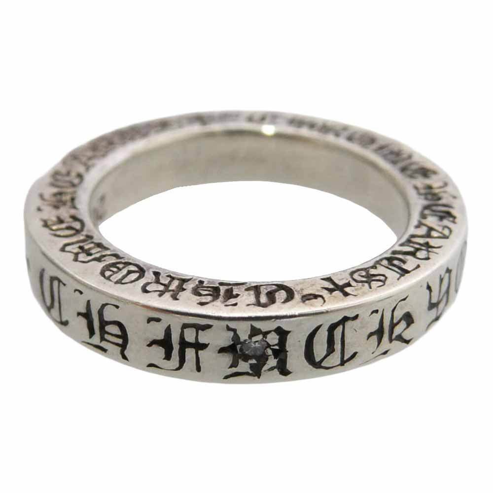 CHROME HEARTS クロムハーツ（原本無） 3mm SPACER FUCKYOU 1DIA スペーサーファックユー 1ダイヤ シルバーリング シルバー系 4.5号【中古】