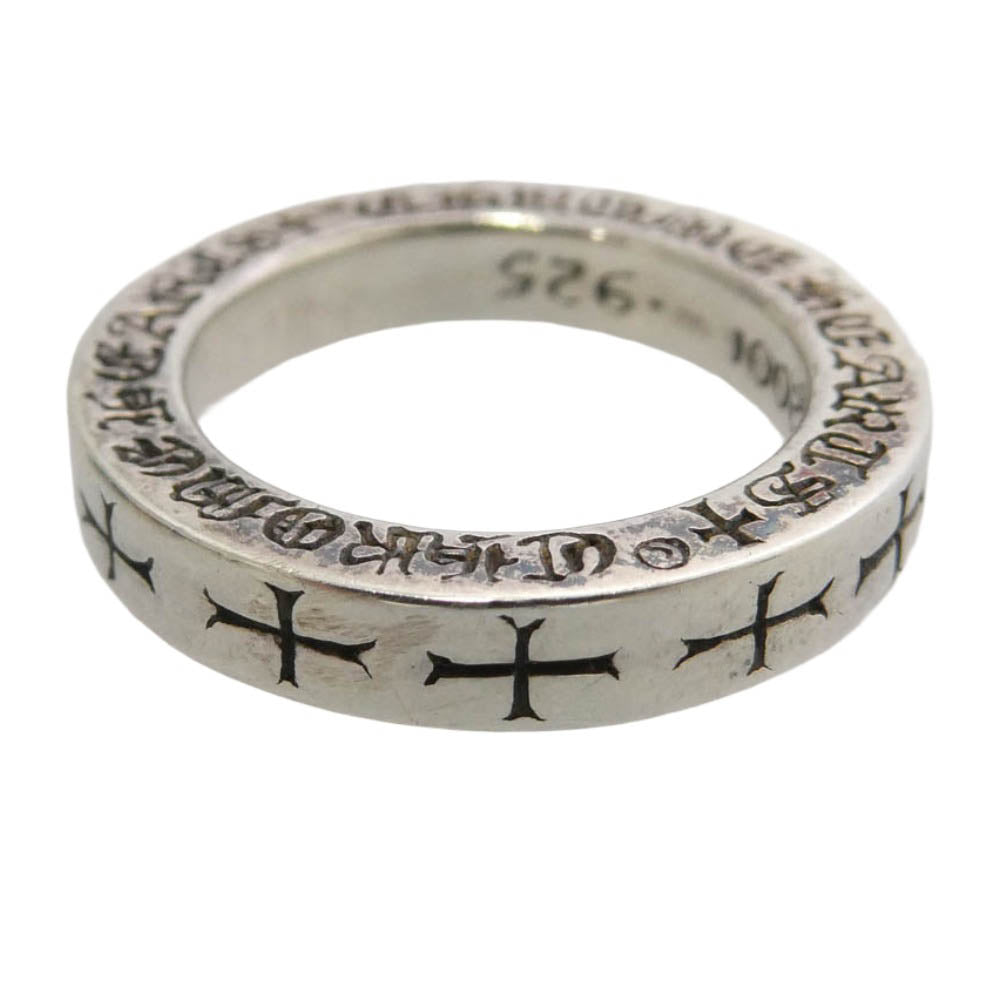 CHROME HEARTS クロムハーツ（原本無） 3mm SPACER FUCKYOU 1DIA スペーサーファックユー 1ダイヤ シルバーリング シルバー系 4.5号【中古】