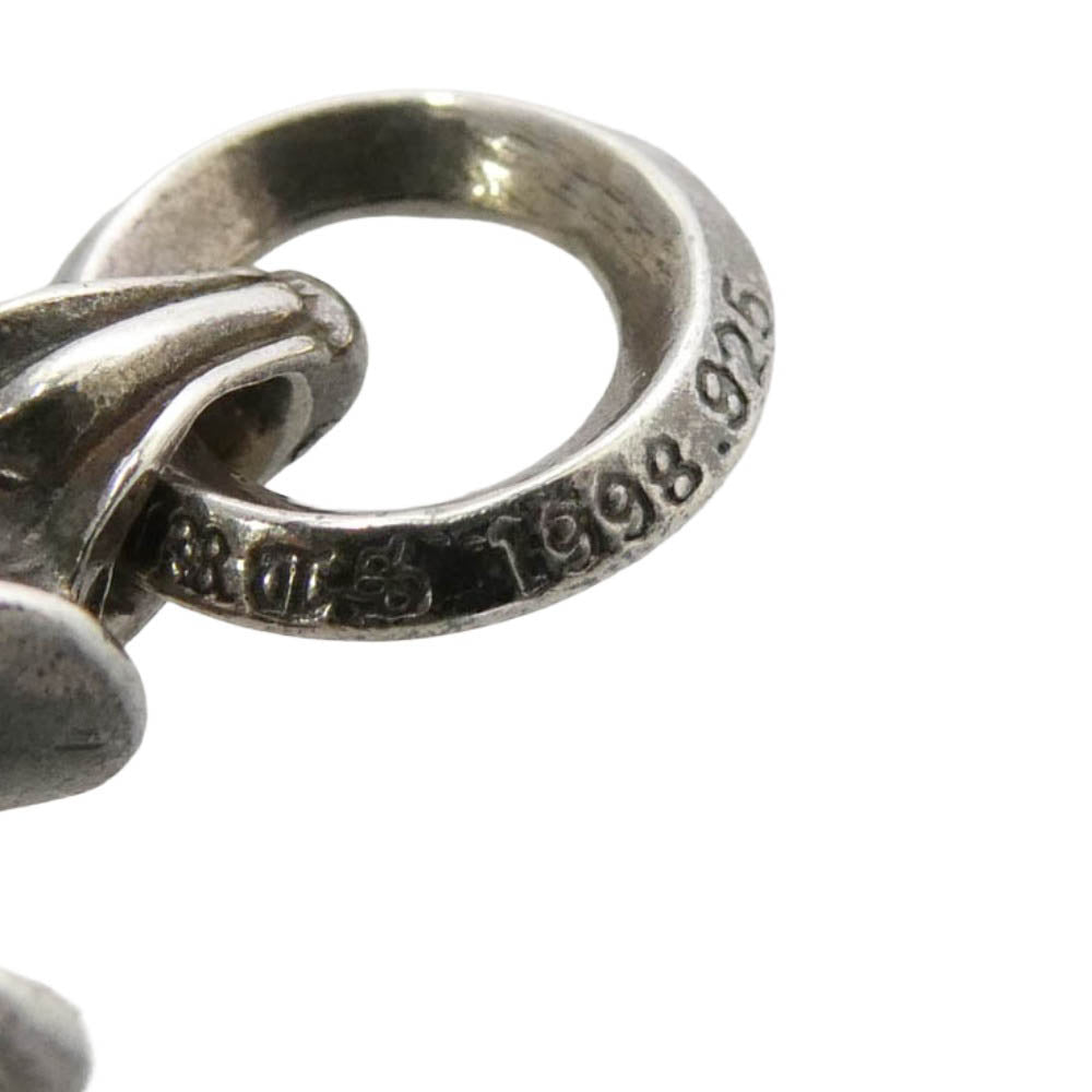 CHROME HEARTS クロムハーツ（原本無） CHARM CH PLUS CHプラスチャーム アフター 1ルビー ネックレス ペンダントトップ シルバー系 ワインレッド系【中古】