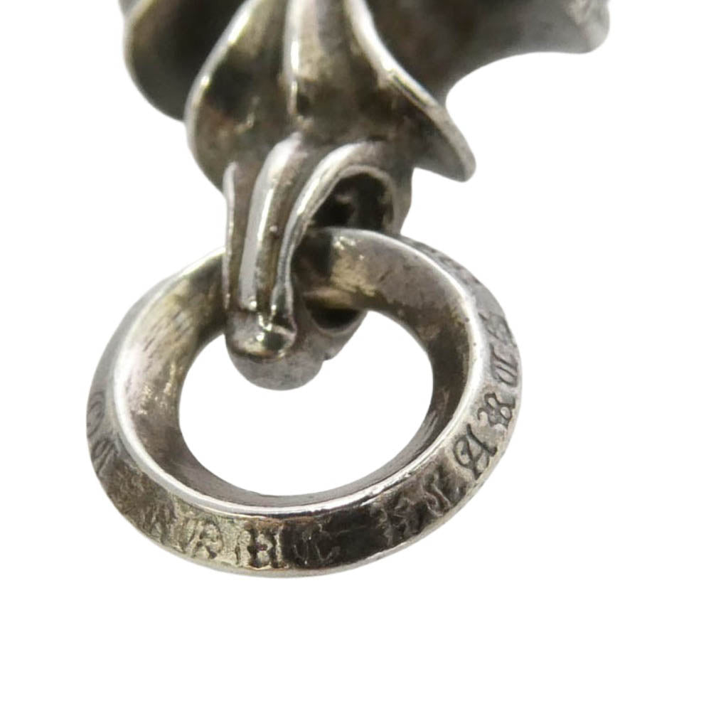 CHROME HEARTS クロムハーツ（原本無） CHARM CH PLUS CHプラスチャーム アフター 1ルビー ネックレス ペンダントトップ シルバー系 ワインレッド系【中古】