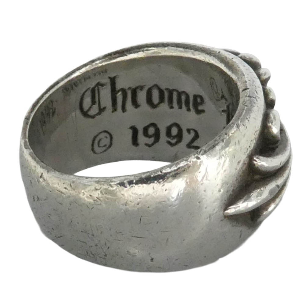 CHROME HEARTS クロムハーツ（原本無） FLRL CRS 1DIA フローラルクロス 1ダイヤ リング シルバー系 14号【中古】