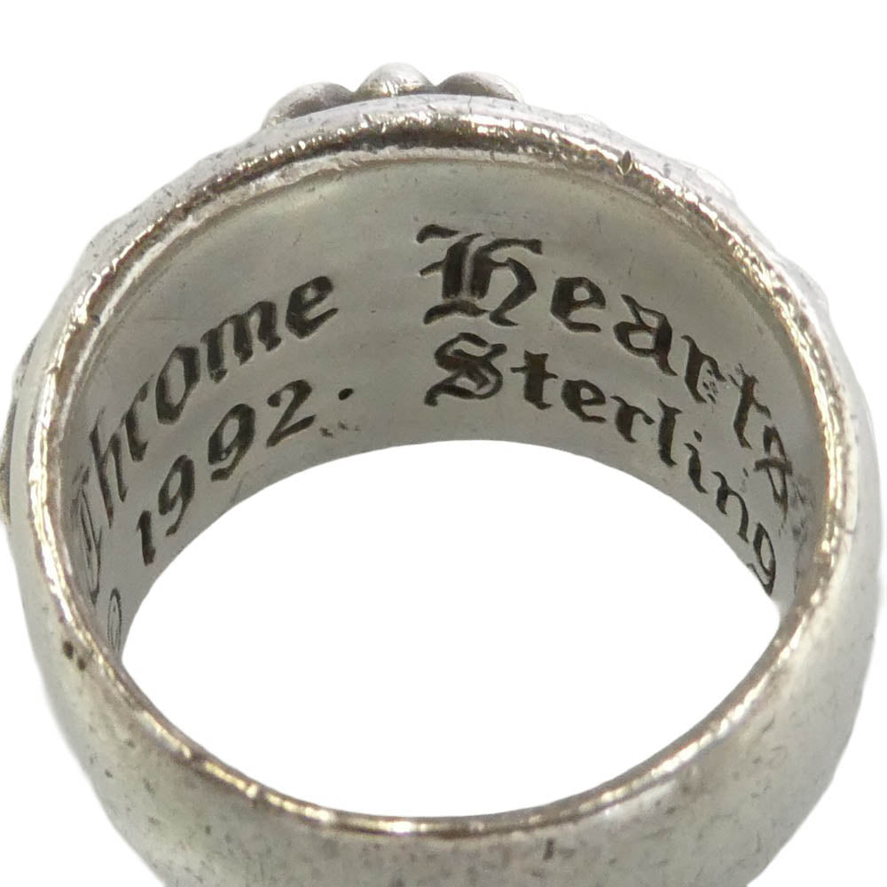 CHROME HEARTS クロムハーツ（原本無） FLRL CRS 1DIA フローラルクロス 1ダイヤ リング シルバー系 14号【中古】
