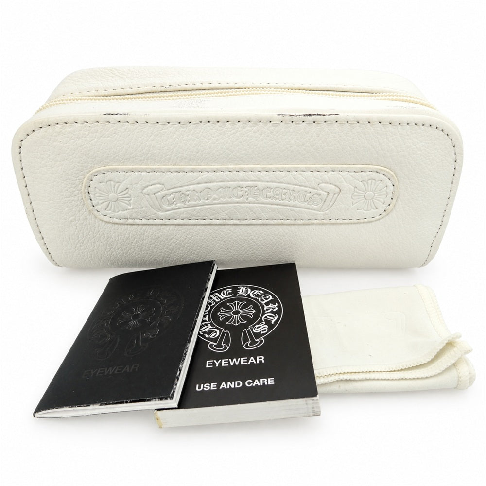 CHROME HEARTS クロムハーツ（原本無） FISH EYE CHクロステンプル アイウェア サングラス 66□12-115 ブラウン系 66□12-115【中古】
