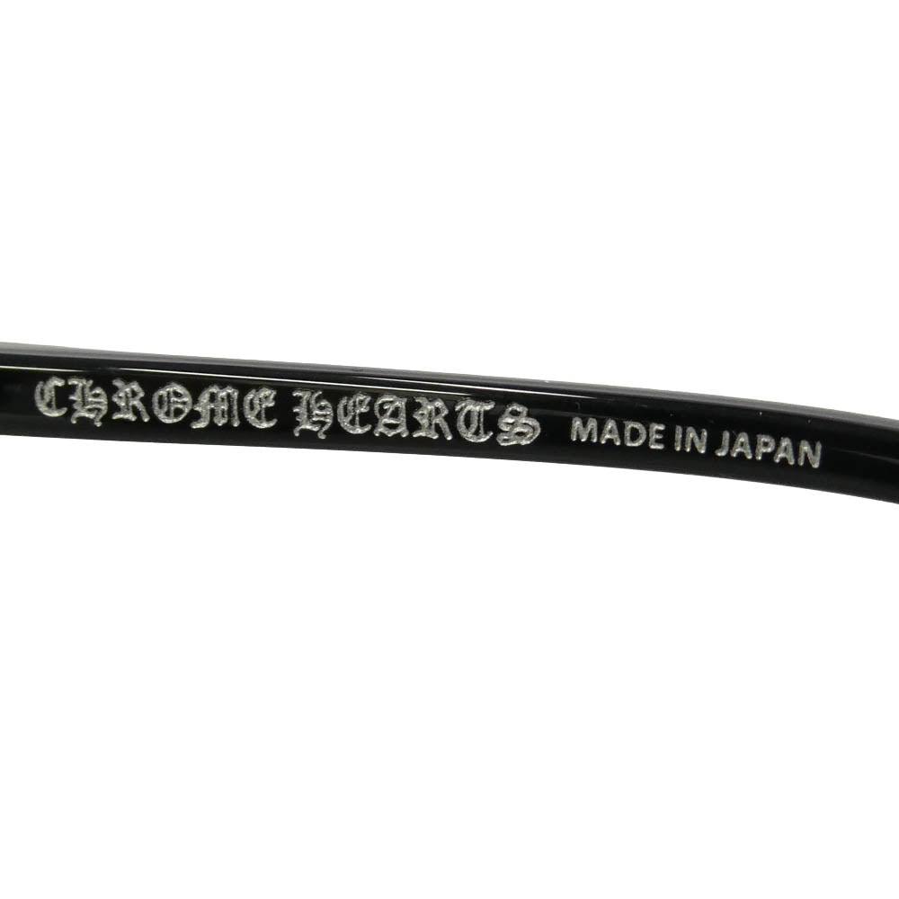 CHROME HEARTS クロムハーツ（原本無） TITANASLUVR BK/SS 眼鏡 メガネ アイウェア ブラック系 51□23 145【中古】