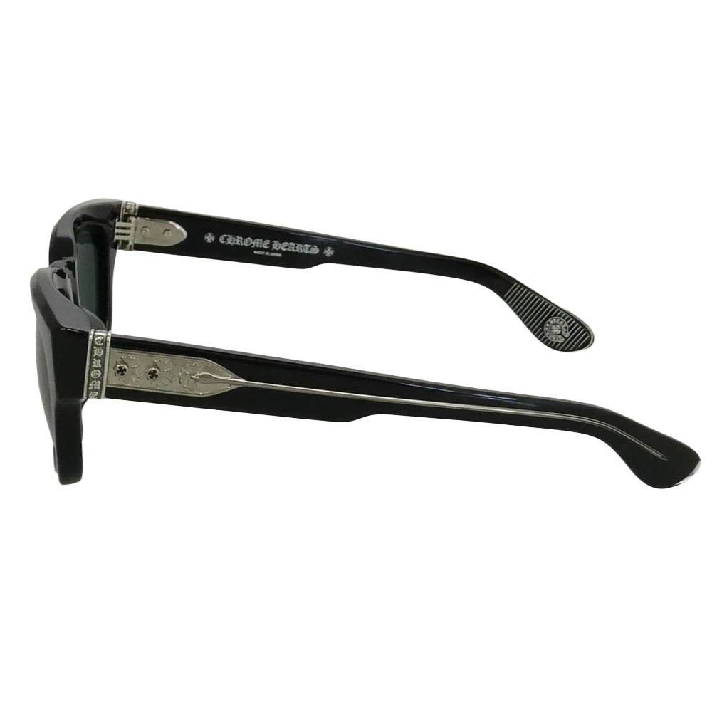 CHROME HEARTS クロムハーツ（原本無） MIDIXATHRILL II BK サングラス 眼鏡 メガネ アイウェア ブラック系 52□23 150【美品】【中古】