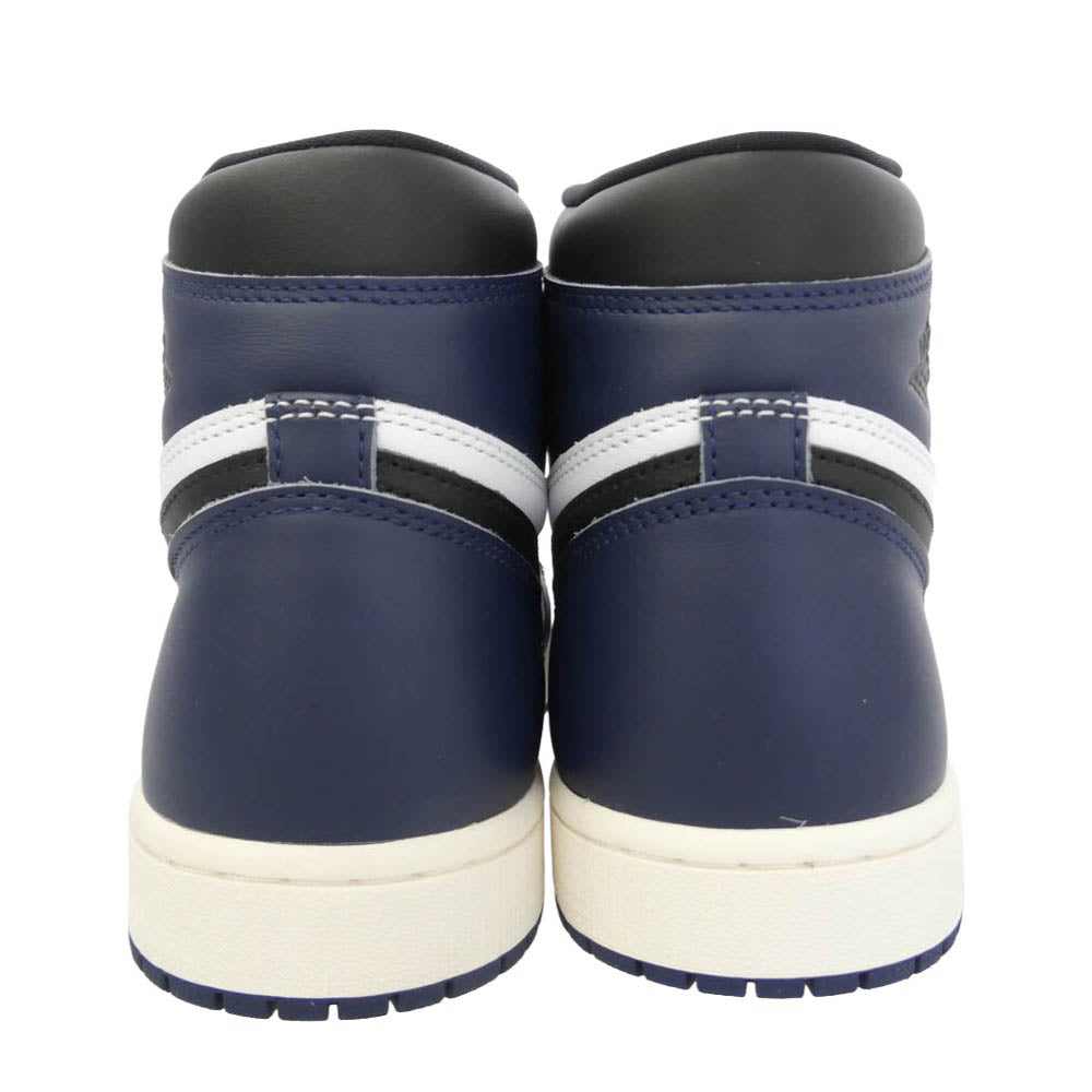 NIKE ナイキ DZ5485-401 Air Jordan 1 Retro High OG Midnight Navy AJ1 エアジョーダン1 レトロ ハイ ミッドナイトネイビー ハイカット スニーカー インディゴブルー系 27.5cm【極上美品】【中古】