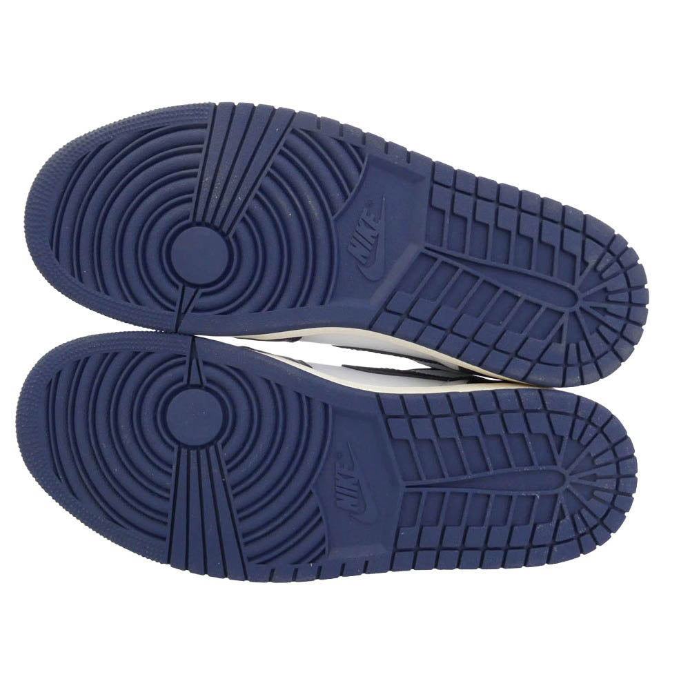 NIKE ナイキ DZ5485-401 Air Jordan 1 Retro High OG Midnight Navy AJ1 エアジョーダン1 レトロ ハイ ミッドナイトネイビー ハイカット スニーカー インディゴブルー系 27.5cm【極上美品】【中古】