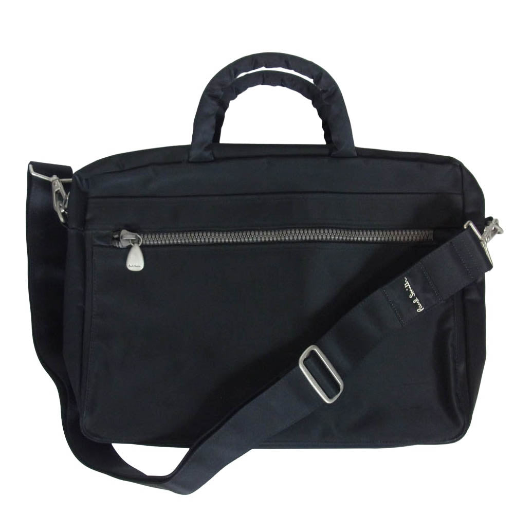 Paul Smith ポール・スミス 2WAY ショルダー ナイロン ブリーフケース ビジネスバッグ ブラック系【中古】